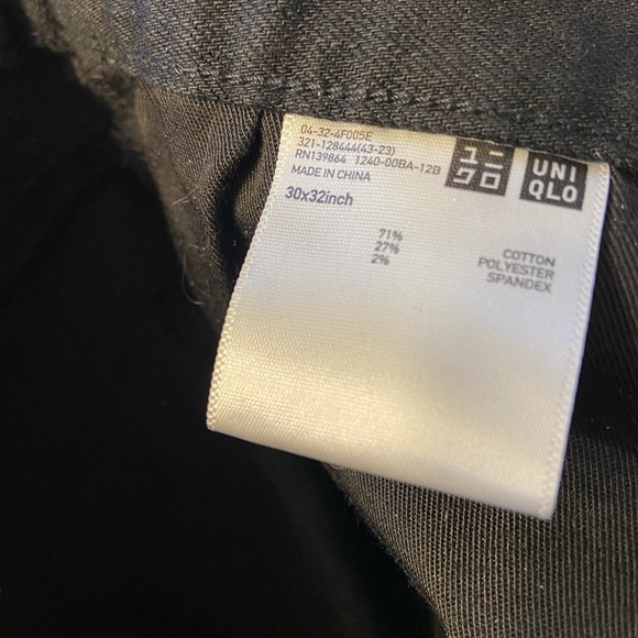 UNI QLO WOMENS BLACK JEANS SIZE 30. PROBABLY WORM ONCE! In excellent condition. - Picture 6 of 7
